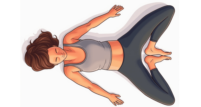 reclining butterfly pose supta baddha konasana