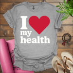i love my health t shirt sport grey 3