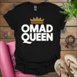 omad queen t shirt black