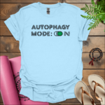 autophagy mode on t shirt light blue