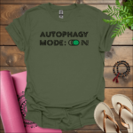 autophagy mode on t shirt military green