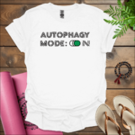 autophagy mode on t shirt white