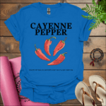 cayenne pepper boosts metabolism supports heart health aids digestion t shirt royal