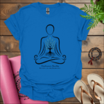 diaphragmatic breathing breathe from your belly find your centre t shirt royal