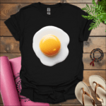 egg t shirt black