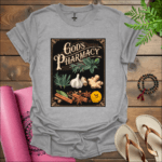 gods pharmacy t shirt sport grey