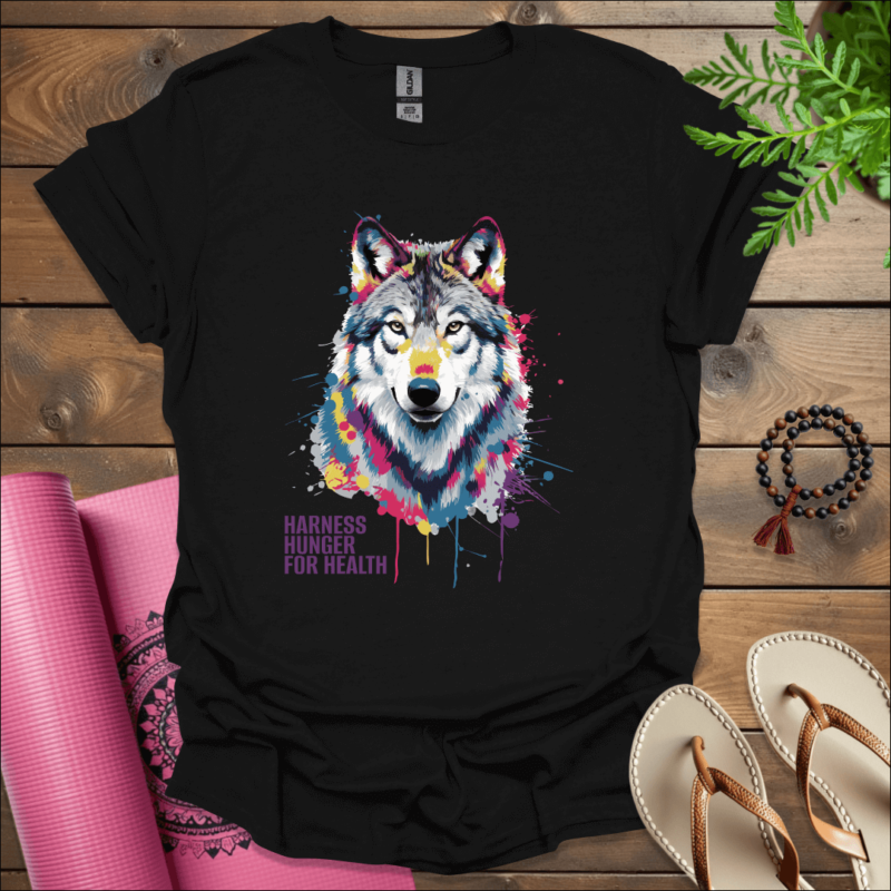 harness hunger for health t shirt black