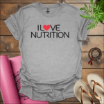 i love nutrition t shirt sport grey