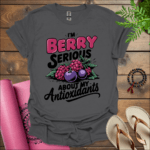 im berry serious about my antioxidants t shirt charcoal