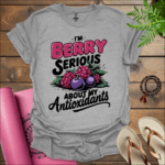 im berry serious about my antioxidants t shirt sport grey