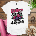 im berry serious about my antioxidants t shirt white