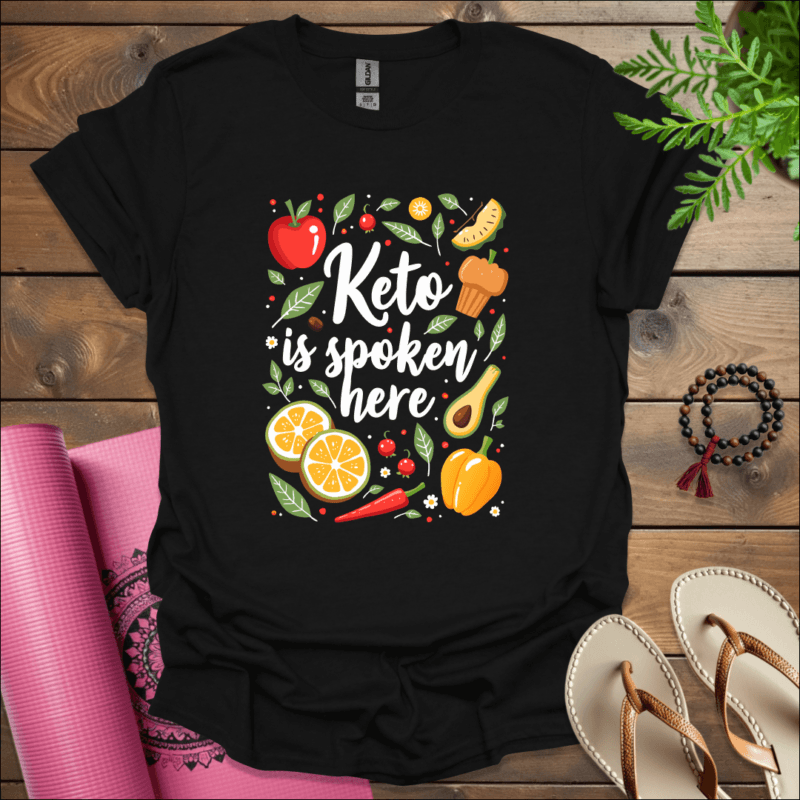 keto is spoken here t shirt black
