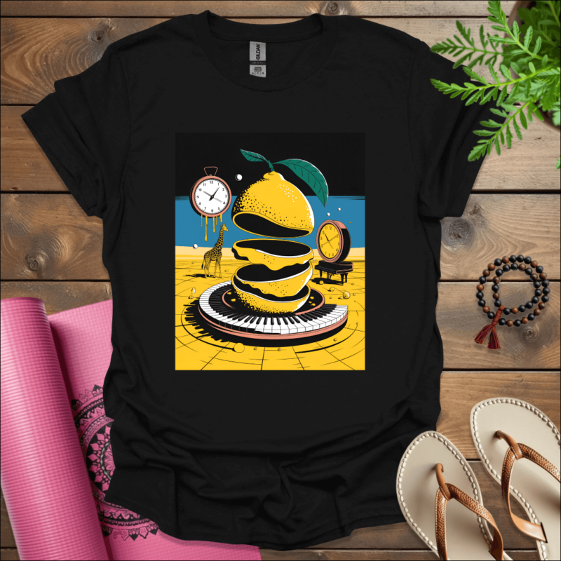 lemon dream t shirt black