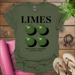 limes high in vitamin c antioxidants and other nutrients t shirt military green