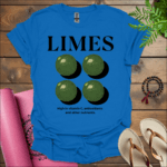 limes high in vitamin c antioxidants and other nutrients t shirt royal