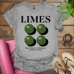 limes high in vitamin c antioxidants and other nutrients t shirt sport grey