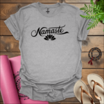 namaste t shirt sport grey