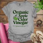 organic apple cider vinegar t shirt sport grey