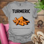 turmeric anti inflammatory boosts immunity supports digestion t shirt sport grey