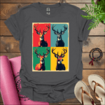 venison t shirt charcoal