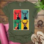venison t shirt military green