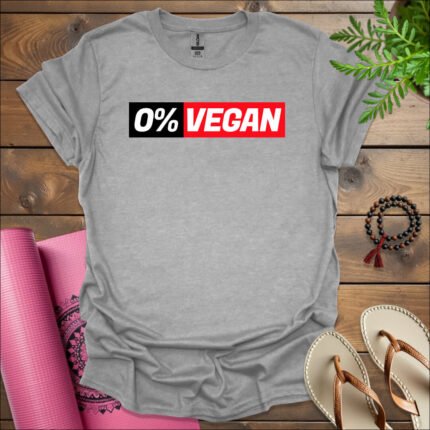 0 vegan t shirt sport grey