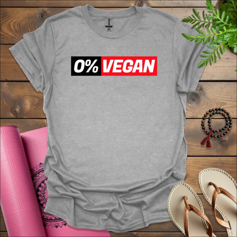 0 vegan t shirt sport grey