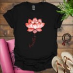 breathe lotus t shirt black