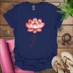 breathe lotus t shirt navy
