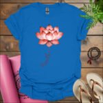 breathe lotus t shirt royal
