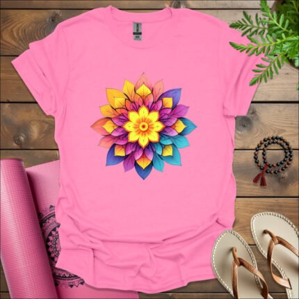bright flower t shirt azalea