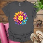 bright flower t shirt charcoal