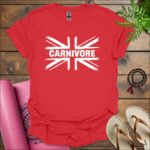 british carnivore t shirt red