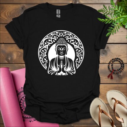 buddha t shirt black