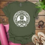 buddha t shirt military green