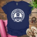 buddha t shirt navy