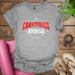 carnivores university t shirt sport grey