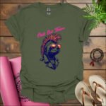chill eat thrive t shirt military green