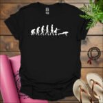 evolution of fitness t shirt black