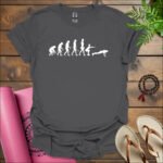 evolution of fitness t shirt charcoal
