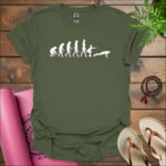 evolution of fitness t shirt military green