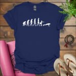 evolution of fitness t shirt navy