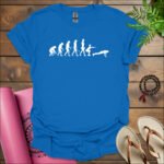 evolution of fitness t shirt royal