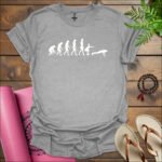 evolution of fitness t shirt sport grey