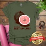 grapefruit zest up life t shirt military green