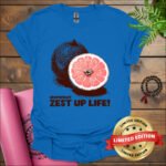 grapefruit zest up life t shirt royal