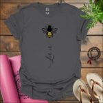 let it bee t shirt charcoal