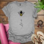 let it bee t shirt sport grey