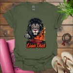 lion diet t shirt military green