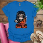 lion diet t shirt royal